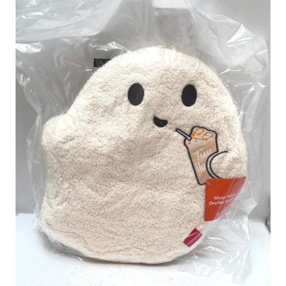 Tim Hortons Ghost Pillow Coffee Shop Canada Halloween NEW Sealed 2024 - Picture 2 of 8
